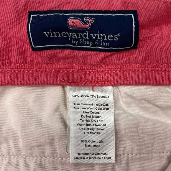 Vineyard Vines Men’s Breaker Shorts Size 32 pink Coral - Picture 2 of 6